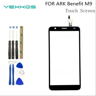 5.45 ''Getest Goed 100% Originele Voor Ark Benefit M9 Touch Screen Digitizer Glas Vervanging Ark Benefit M9 Gratis Tools + 3M zwart nee Tools