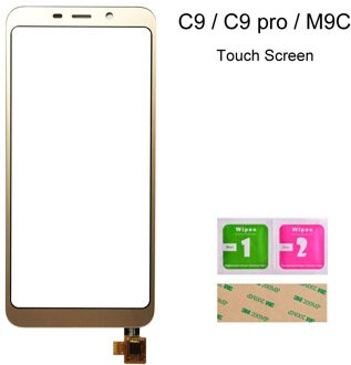 5.45 ''Touch Sensor Panel Voor Meizu C9 Pro/M9C/ C9 Glas Touch Screen Digitizer Panel Reparatie Deel goud