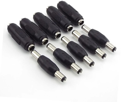 5.5*2.1mm / 5.5x2.1 mm DC double male to male Power Socket Connector CCTV female to female Panel Mounting Jack Adaptor
