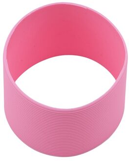 5.5/6.5 Dia Kleurrijke Siliconen Warmte Geïsoleerde Beker Mouw Strepen Dichte Strepen Antislip Wraps Voor Mokken keramische Cup roze