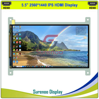 5.5" HDMI all in one 2K 1440*2560 Sharp MIPI IPS LCD Module Monitor Display Screen Panel LCM LS055R1SX04 for RaspBerry Pi