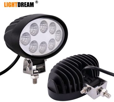5.5 Inch 12V 24V 24W Off Road Flood Beam Ovale Led Verlichting Lamp Voor Tractor M125X, m126X, M135X, M5040, M5140 X1pc