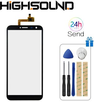 5.5 inch Oukitel C8 Touch Screen Glas Digitizer 100% Garantie Glas Panel Touch Screen Voor C8 + gereedschap + Adhesive zwart met tools