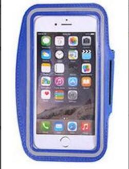 5.5 Inch Sport Running Armbanden Case Voor Iphone 7 Plus Gym Belt Arm Band Op Hand Voor Iphone 7 Plus Xiaomi marine blauw