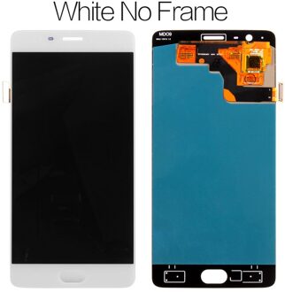 5.5 ''Originele Amoled Display Voor Oneplus 3 T Lcd Touch Screen Met Frame Voor Oneplus 3 T 3 T A3000 Display Vervanging wit nee kader