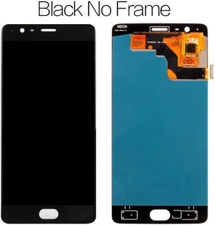5.5 ''Originele Amoled Display Voor Oneplus 3 T Lcd Touch Screen Met Frame Voor Oneplus 3 T 3 T A3000 Display Vervanging zwart nee kader