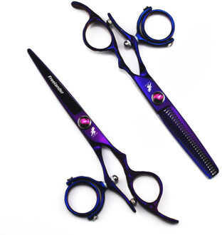 5.5 "swivel duim haar knippen schaar kappersscharen 720 graden draaibare duim scharen swivel duim schaar vliegende scharen reeks nee zak