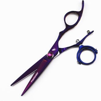 5.5 "swivel duim haar knippen schaar kappersscharen 720 graden draaibare duim scharen swivel duim schaar vliegende scharen snijdend scissors