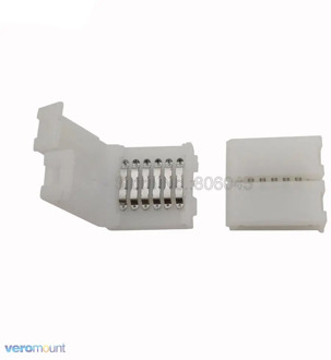5/50/500pcs 6Pin 12mm PCB Strip to Strip Solderless FPC Snap Down Clip Board Connector for 12mm Width 6Pin RGBCCT LED Strip