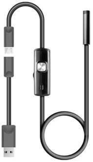 5.5Mm Endoscoop Camera Flexibele Ip67 Waterdichte Inspectie Borescope Camera Voor Android Pc Notebook 6Leds Verstelbare