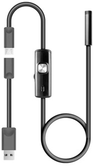 5.5Mm Endoscope Camera Flexible Ip67 Waterproof Inspection Borescope Camera For Android Pc Notebook 6Leds Adjustable