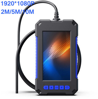 5.5mm lens industrial endoscope dual camera 1080P HD 4.3 inch IPS screen endoscope IP68 waterproof endoscope with toolbox