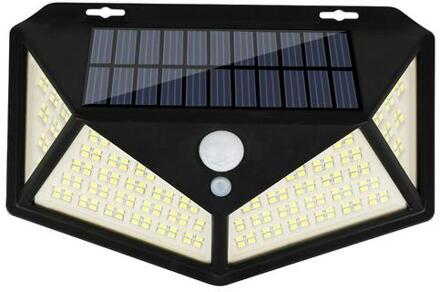 5.5V/2.5W Outdoor Solar Light Led Afstandsbediening Inductie Muur Licht Straat Licht IP65 Waterdichte Multi-mode Solar Flood Lamp 208 LED