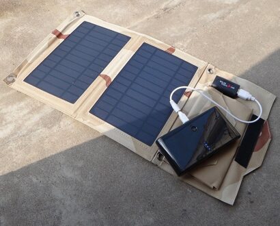 5.5V 7W Outdoor opvouwbare Zonnepaneel USB Output Portable Opvouwbaar Power Bank waterdicht reizen Solar Charger voor telefoon