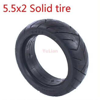 5.5X2 Solid Tyre 5.5 Inch Non Luchtband Voor Jackhot Carbon Fiber Scooter Fastwheel F0 Elektrische Scooter Onderdelen