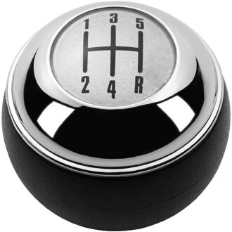 5/6 Speed Chrome Black Pookknop Shifter Lever Hand Bal Voor Mini R50 Een D R52 R53 Cooper S 3 Deuren 2001 2002 2003 chroom 5 Speed