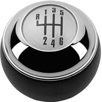 5/6 Speed Chrome Black Pookknop Shifter Lever Hand Bal Voor Mini R50 Een D R52 R53 Cooper S 3 Deuren 2001 2002 2003 chroom 6 Speed