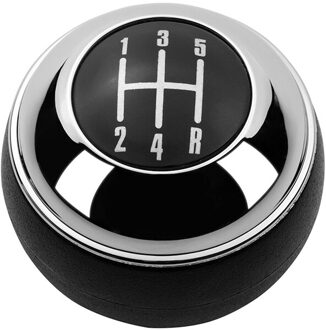 5/6 Speed Chrome Black Pookknop Shifter Lever Hand Bal Voor Mini R50 Een D R52 R53 Cooper S 3 Deuren 2001 2002 2003 zwart 5 Speed