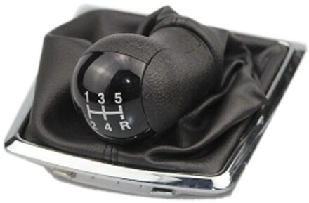 5 6 Speed Mt Auto Shift Pookknop Hendel Gaitor Shifter Boot Cover Voor Ford Focus 2 MK2 2005 2006 2007 5 speed zwart reeks