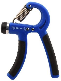 5-60Kg Verstelbare Hand Grijper Onderarm Uitoefenaar Grip Pols Training Verhogen Sterkte Lente Vingerknelbeveiliging Carpaal Expander Blauw