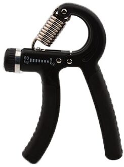5-60Kg Verstelbare Hand Grijper Onderarm Uitoefenaar Grip Pols Training Verhogen Sterkte Lente Vingerknelbeveiliging Carpaal Expander zwart