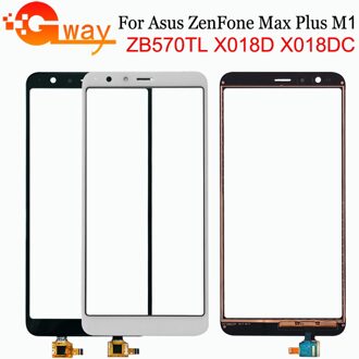 5.7 "Voor Asus Zenfone Max Plus M1 ZB570TL Touch Panel X018D X018DC Touch Screen Sensor Digitizer Voor Glas Lens geen Lcd + Gereedschap zwart met Tools