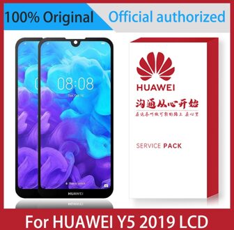 5.71 ''Originele Lcd Voor Huawei Y5 AMN-LX9 LX1 LX2 LX3 Display Touch Screen Digitizer Vergadering Met Frame Vervanging onderdelen zwart met kader