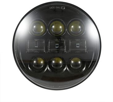 5.75 Inch Led Koplamp 45W Koplamp Voor Harley Dyna Sportster Iron 883 zwart