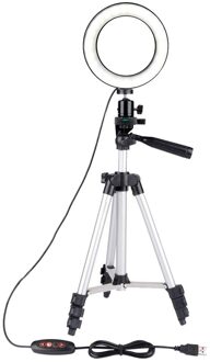 5.7Inch Led Smd Ring Licht Kit Met Stand Dimbare 5500K Voor Camera Make Telefoon Flash Lens Schoonheid Vullen licht Lamp Voor Foto