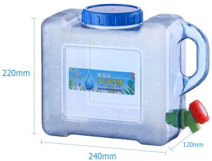 5/8/12L Outdoor Water Emmer Draagbare Tank Container Met Kraan Voor Camping Wandelen Auto Rijden Huishoudelijke Water opslag Gereedschap 5L