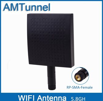 5.8Ghz Wifi Antenne 5Ghz Router Antenne 12dBi Outdoor Panel Antenne 5150-5825Mhz RP-SMA Mannelijke Connector Draadloze antenne zwart