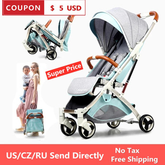5.8KG Ultra-Light Stroller Bebe Can Sit And Lie Dual Use High Landscape Fold Shock Absorbing Baby Carriages For Newborn Travel