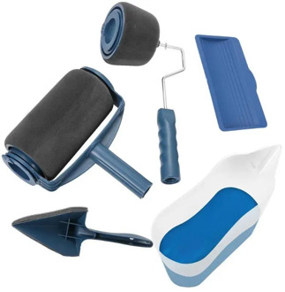 5/8pcs Multifunctional Paint Runner Pro Roller Brush Tools Set Paint Roller Set Room Wall Painting Brushes Set Home Repack Tool