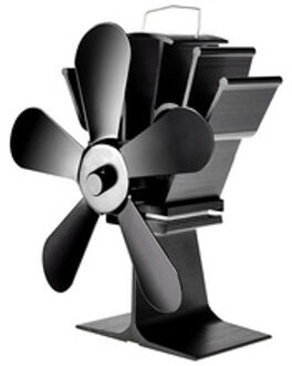 5 Blade Kachel Ventilator Warmte Haard FanPowered Warmte Aangedreven Log Hout Brander Vriendelijke Stille Ventilator Thuis Efficiënte Warmteverdeling