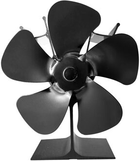 5 Blades Houtkachel Fan Warmte Aangedreven Haard Ventilator Voor Brander