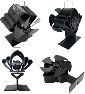 5 Blades Kachel Ventilator Voor Houtkachel Of Pelletkachel Rustig Thuis Haard Ventilator Efficiënte Warmteverdeling