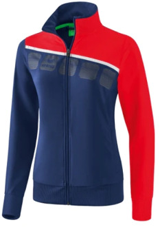 5-C Trainingsvest Dames - New Navy / Rood / Wit | Maat: 42