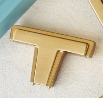 5 "Champagne Gold Metal Schuifladegrepen Knoppen Deurklink Keukenkast Handvat Garderobe Handvat Furnitur Hardware Decoratie knob