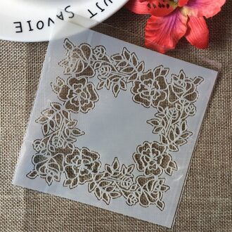 5 "cirkel in Cirkel Knoop DIY Gelaagdheid Stencils Muur Schilderen Plakboek Kleuring Embossing Album Decoratieve Kaart Template