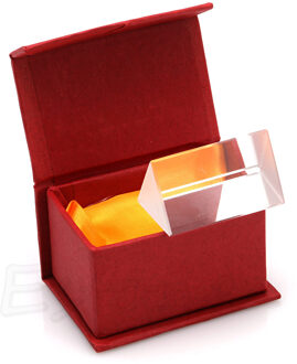 5 Cm Driehoekig Prisma Onderwijs Optical Glass Triple Natuurkunde Licht Spectrum Y98E