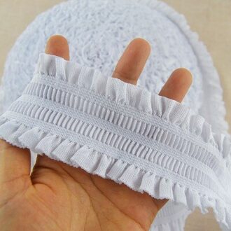 5 cm Wit Zwart Kant Elastische Taille Riem Bands Kledingstuk DIY Accessoires Jacquard Elastische Tailleband Naaien Accessoires DIY 1 Meter