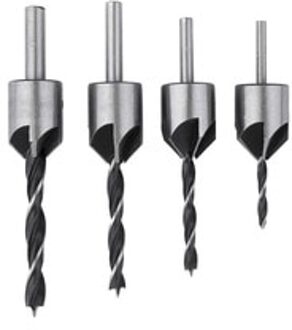 5 fluit Verzinkboor Boor Set Ruimer Houtbewerking Afschuining Thuis Gereedschap