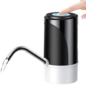 5 Gallon Fles Water Dispenser, Usb Opladen Automatische Drinkwater Fles Pomp Elektrische Draagbare zwart