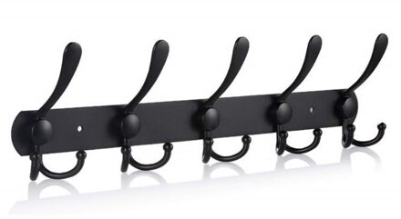 5 Haken Rvs Muur Gemonteerde Badkamer Haak Rack Slaapkamer Kleerhanger G88B
