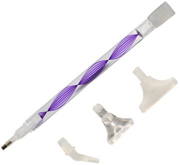 5 Hoofd/Set Punt Boor Pen Crystal 5D Diamant Schilderij Pen Diy Arts Ambachten Kruissteek Borduren Naaien Handgemaakte accessoires Paars