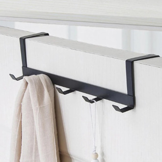 5 Hooks Bold Iron Cabinet Back Hook Home Storage Supplies Doors And Windows Kitchen Towel Cleaning Cloth Hanger Hook Organizer