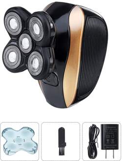 5 In 1 5D Oplaadbare Elektrische Scheerapparaat Vijf Scheerhoofden Scheerapparaten Tondeuse Neus Oorhaar Trimmer Mannen Facial Cleaning borstel standaard- Version