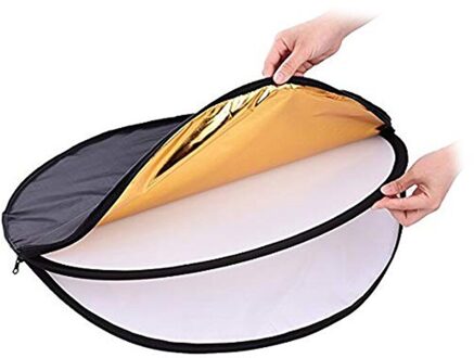 5 In 1 60Cm Fotografie Reflector Licht Barrière Opvouwbare Zacht Licht Plaat Vijf Verschillende Reflecterende Oppervlakken Met Draagtas