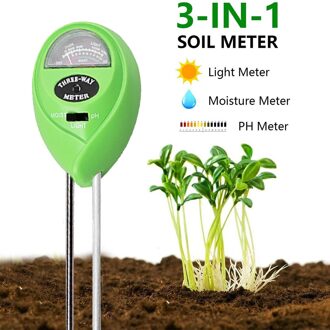 5-In-1 Digitale Bodem Ph Meter Vochtmeter Ph Niveaus Temperatuur Zonlicht Intensiteit Vochtigheid Tester Grote Backlit lcd type 4 3 in 1