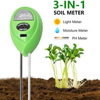 5-In-1 Digitale Bodem Ph Meter Vochtmeter Ph Niveaus Temperatuur Zonlicht Intensiteit Vochtigheid Tester Voor Tuin planten Zaaien 3-In-1 Type2